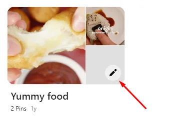 Where to find the edit board button