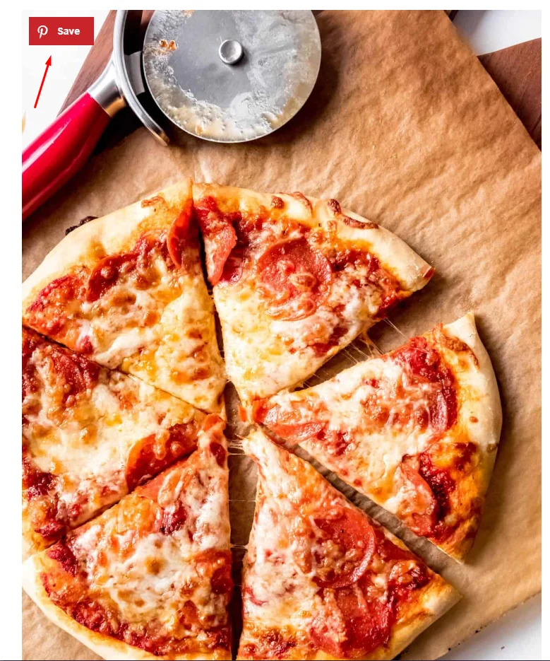 Picture with a pin save button