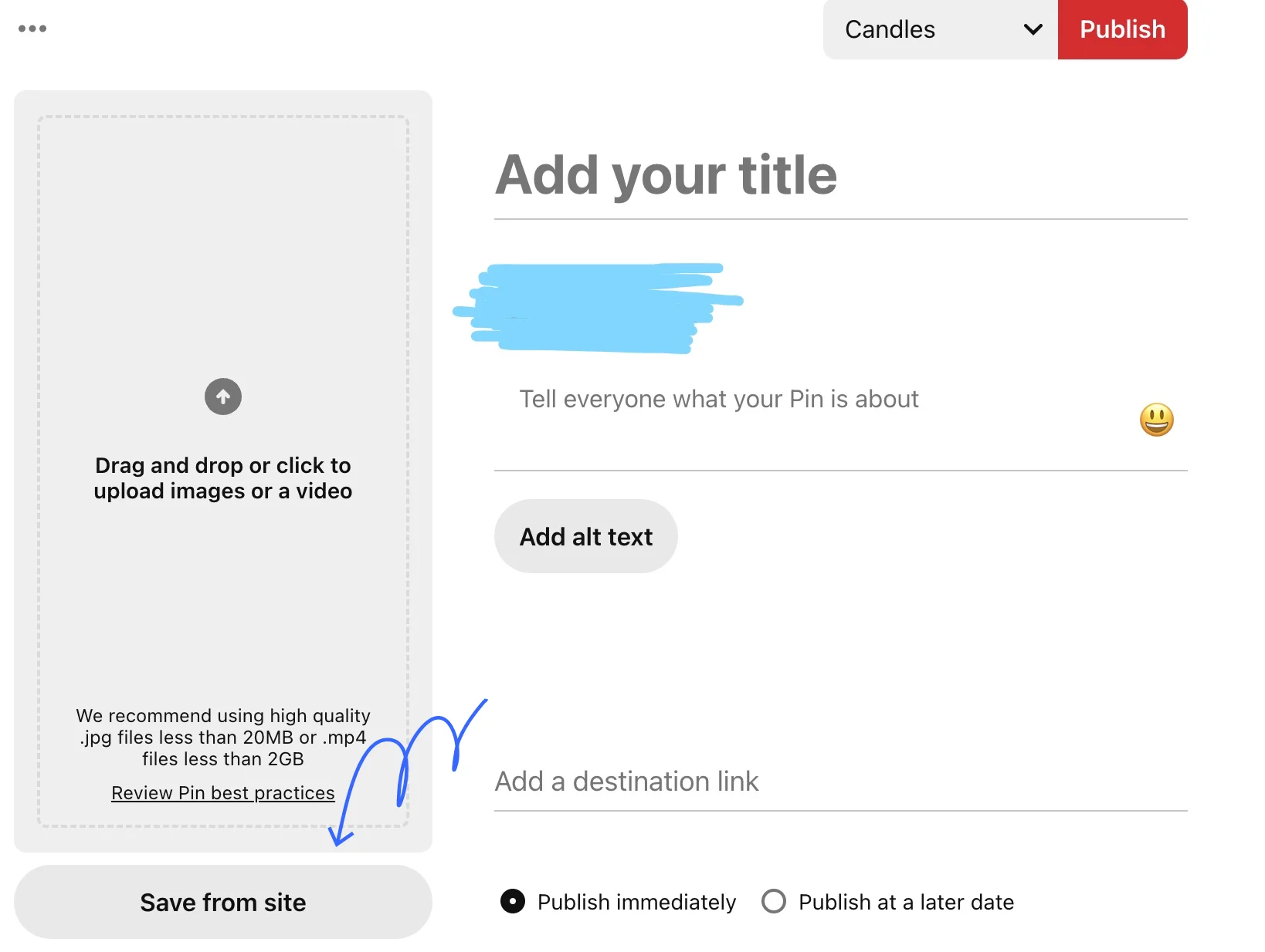 How to save a picture from a website to your pin