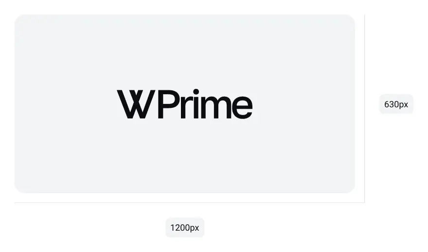 The preferable size of open graph image